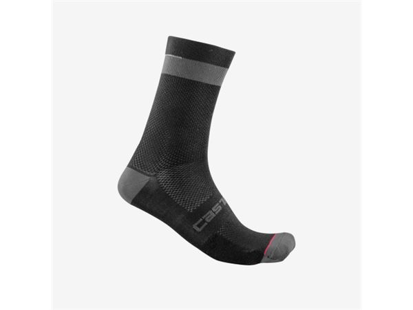 CASTELLI CALCETINES ALPHA 18 NEGRO/GR