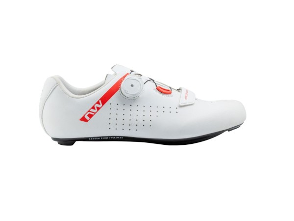 ZAPATILLAS NORTHWAVE CORE PLUS 2 BLANCO-ROJO FLUO
