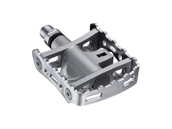 SHIMANO PEDAL M324 SPD PLATA CON CALAS SM-SH56 2