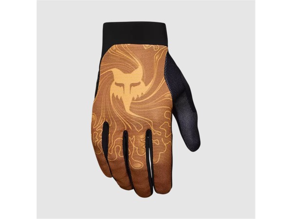 GUANTES FOX RANGER FRECUENCY MANDARINA