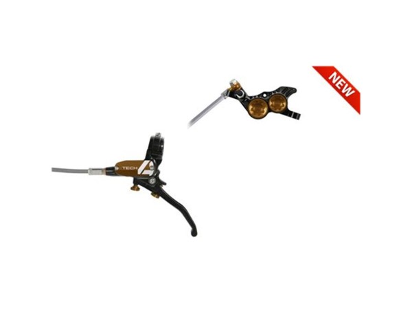 HO-FRENO TECH 4 V4 DELANTERO NEGRO/BRONCE