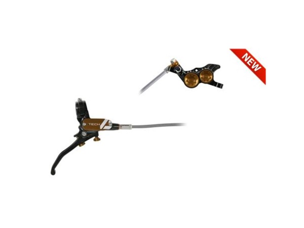 HO-FRENO TECH 4 V4 TRASERO NEGRO/BRONCE