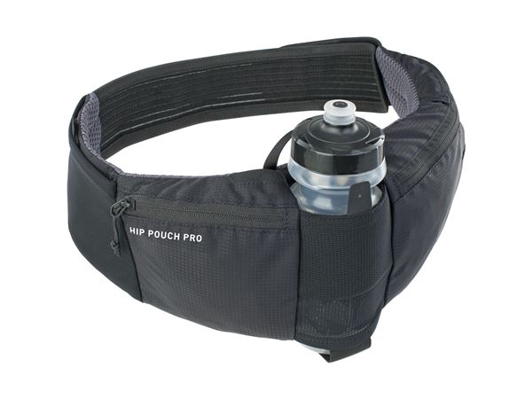 EVOC HIP POUCH PRO + BIDÓN 0,55L NEGRO