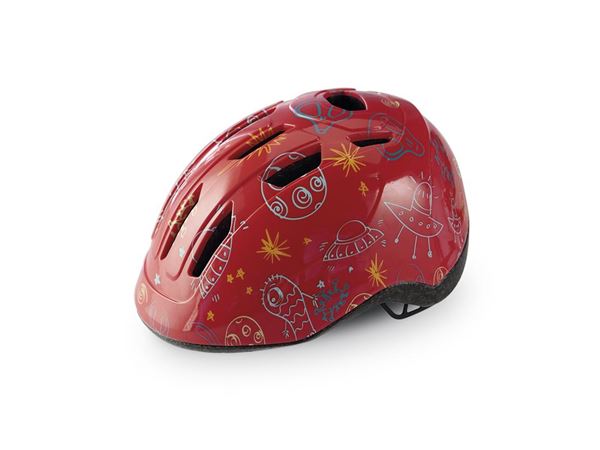 CASCO NIÑO MOD KIDDO ALIEN ROJO (49-54CM)