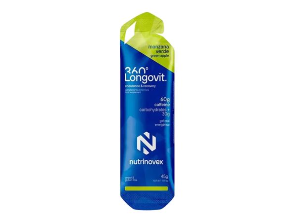 NUTRINOVEX GEL LONGOVIT MANZANA 40 GR+CAFFEINE