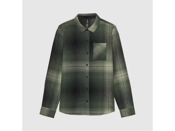 CAMISA MUJER FRANELA TRAILDUST VERDE