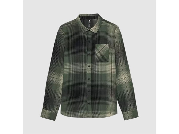 CAMISA MUJER FRANELA TRAILDUST VERDE