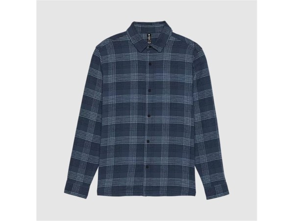 CAMISA MUJER FRANELA SURVIVALIST STRETCH AZUL VINTAGE