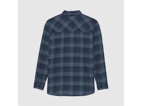CAMISA MUJER FRANELA SURVIVALIST STRETCH AZUL VINTAGE 2