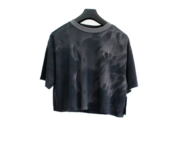 CAMISETA MUJER TECH AOP GRIS PELTRE