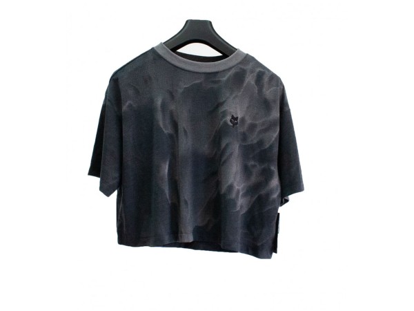 CAMISETA MUJER TECH AOP GRIS PELTRE