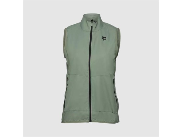 CHALECO CORTAVIENTOS FOX RANGER MUJER VERDE MUSGO