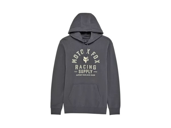 SUDADERA LOCAL RACER CAPUCHA GRIS SOMBRA OSCURO
