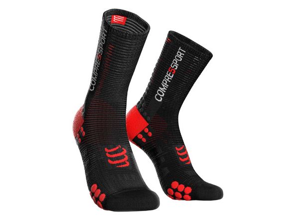 CALCETINES BIKE V3 NEGRO/ROJO