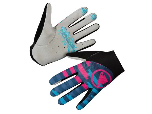 GUANTES LARGOS HUMMVEE LITE ICON AZUL-MORADO