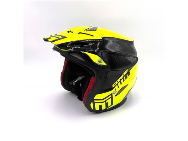 CASCO COMAS MODELO CT-02 RACE 2023 AMARILLO FLUOR