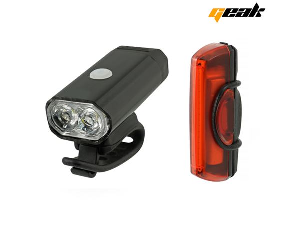 CONJUNTO DE LUCES GEAK DEL/TRAS 400 LUMEN USB