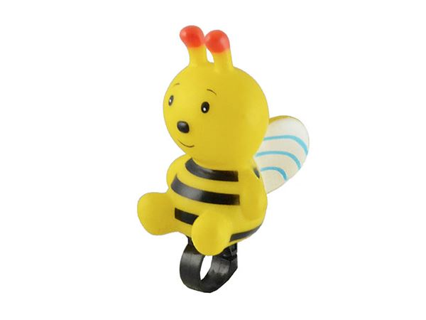 BOCINA PLASTICO DE MUÑECO ABEJA AMARILLA