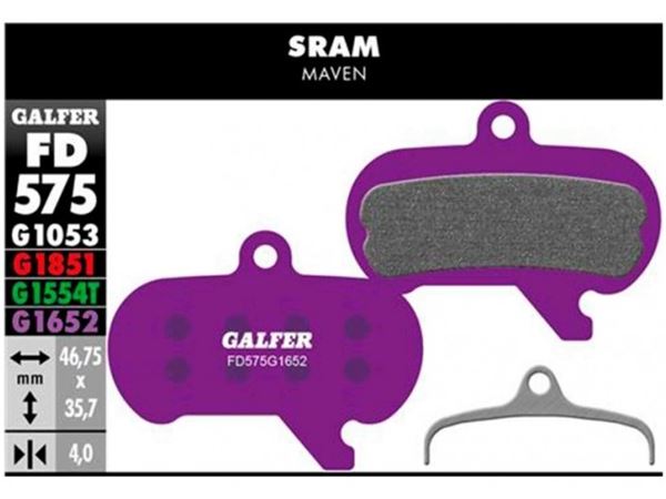 PASTILLAS DE FRENO GALFER E-BIKE PARA FRENOS SRAM MAVEN