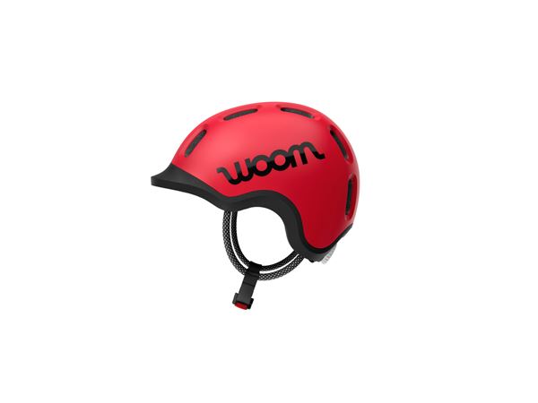 WOOM CASCO READY + LUZ XS ROJO