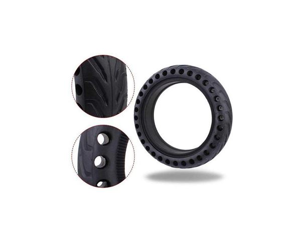 CUBIERTA PATINETE 8X1/2 MACIZA XIAOMI MIJA NEGRA