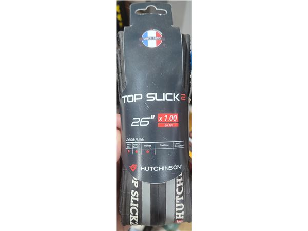 CUBIERTA HUTCHINSON TOP SLICK 2 26 X 1.00 PLEGABLE 66 TPI NE