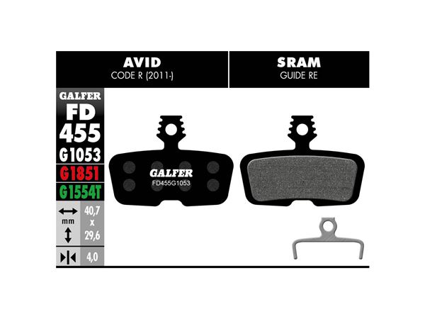 PAST. FRENO AVID CODE R/SRAM CODE/GUIDE RE