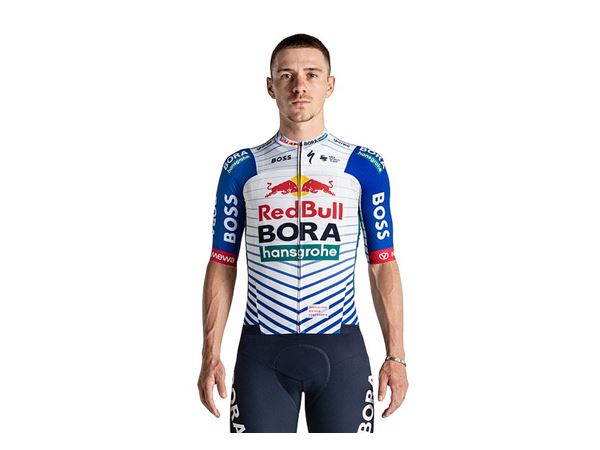 RBH RACE JERSEY SS LTD WHT/RB BLU L