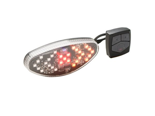 LUZ TRASERA RECARGABLE USB, INTERMITENTE POR WIRELESS
