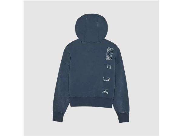 SUDADERA MUJER C/CAPUCHA THROTTLE OVERSIZE 2
