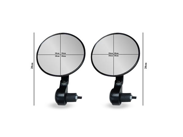 EASTMAN PAR DE ESPEJOS REDONDOS 10.2 CM