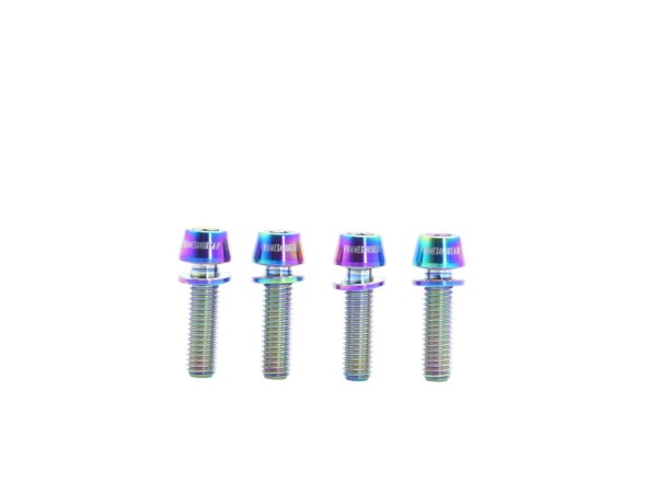 TORNILLOS M5*18 CABEZA CILÍNDRICA ARCOIRIS DE TITANIO