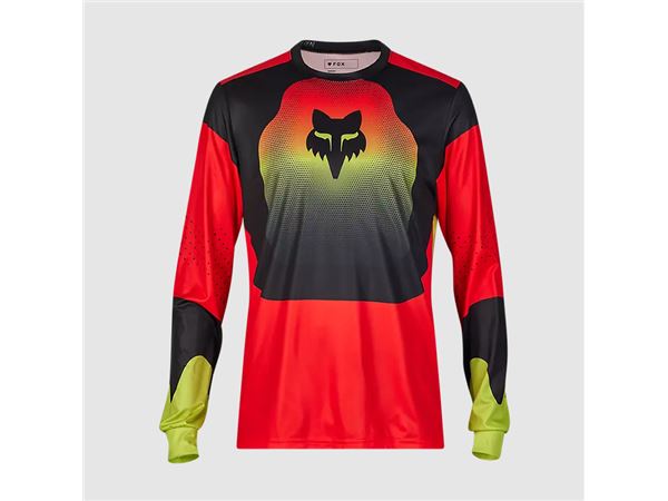 FOX RANGER LS JERSEY REVISE ROJO/AMARILLO